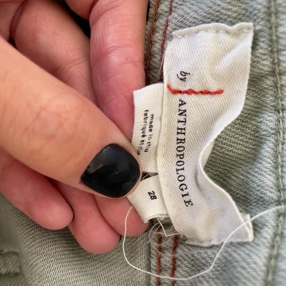 Anthropologie Green Wilder Utility Shorts Size 28 - Picture 9 of 10